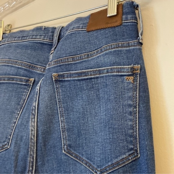 Madewell 10" High Rise Skinny Jean Raw Hem Sz 27 blue denim jeans - Picture 4 of 6